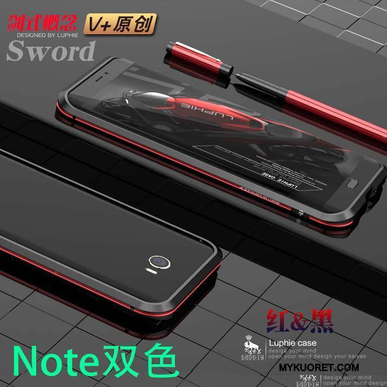 Kuori Mi Note 2 Metalli Pieni Puhelimen Kuoret, Kotelo Mi Note 2 Suojaus Kehys Sininen