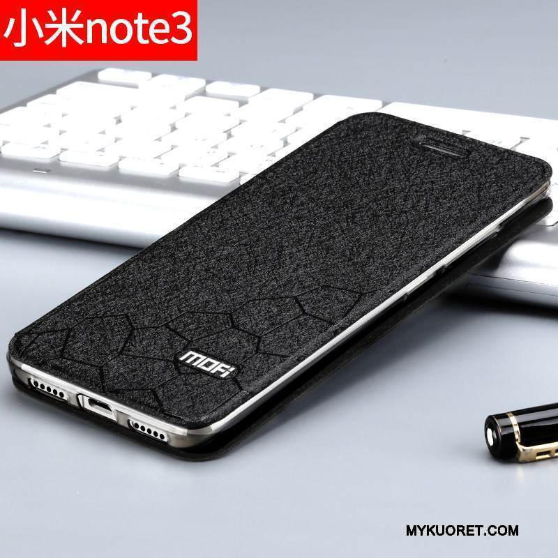 Kuori Mi Note 3 Laukut Kulta Puhelimen Kuoret, Kotelo Mi Note 3 Nahka Murtumaton Pieni