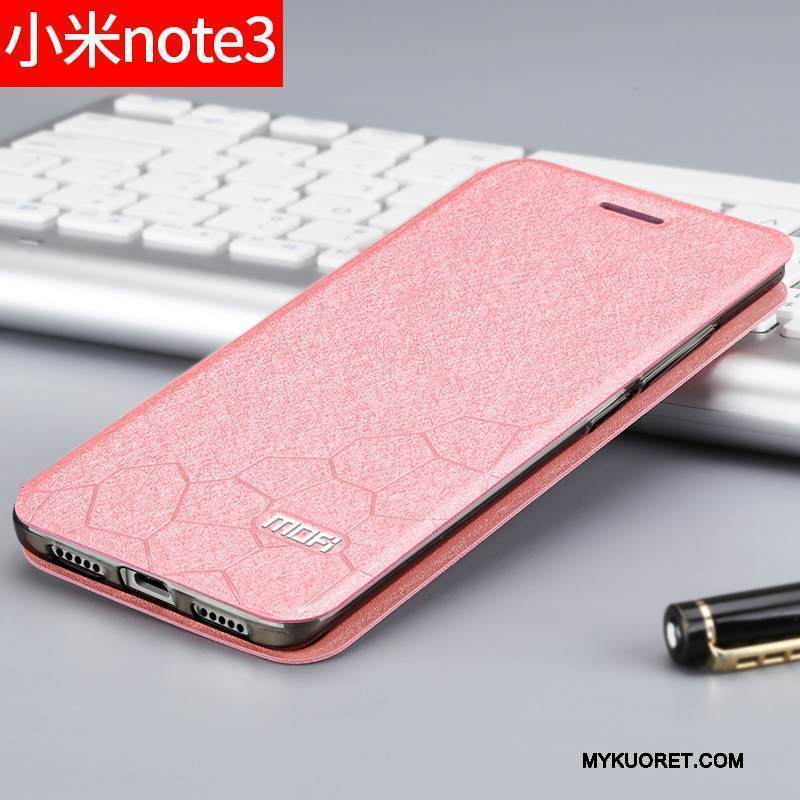 Kuori Mi Note 3 Laukut Kulta Puhelimen Kuoret, Kotelo Mi Note 3 Nahka Murtumaton Pieni