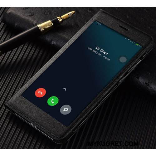 Kuori Mi Note 3 Nahka Puhelimen Kuoret Pieni, Kotelo Mi Note 3 Suojaus Kulta Murtumaton