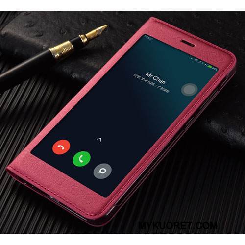 Kuori Mi Note 3 Nahka Puhelimen Kuoret Pieni, Kotelo Mi Note 3 Suojaus Kulta Murtumaton