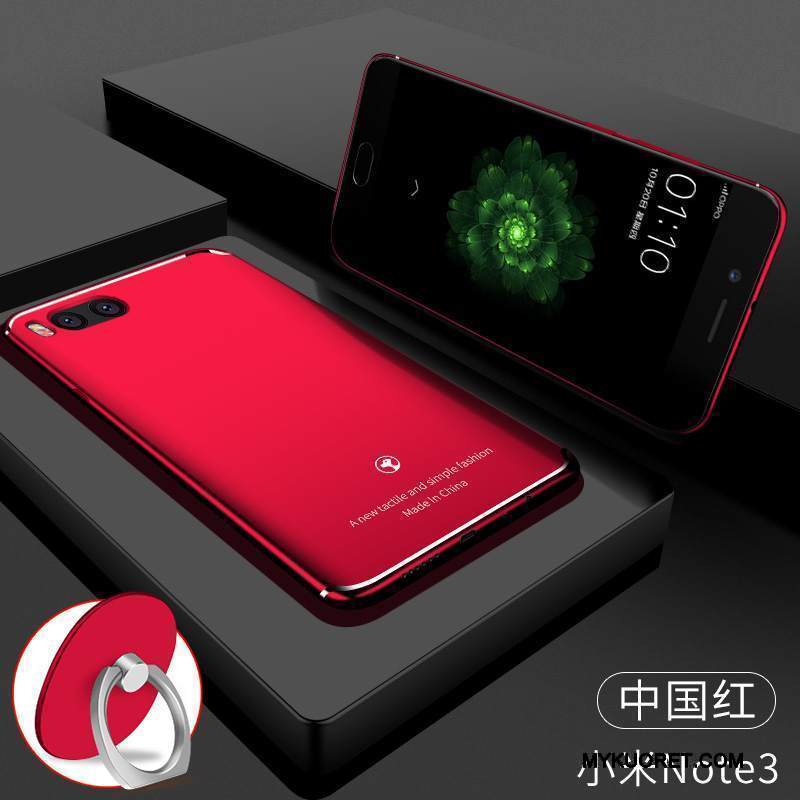 Kuori Mi Note 3 Suojaus Punainen Kova, Kotelo Mi Note 3 Laukut Pesty Suede Pieni