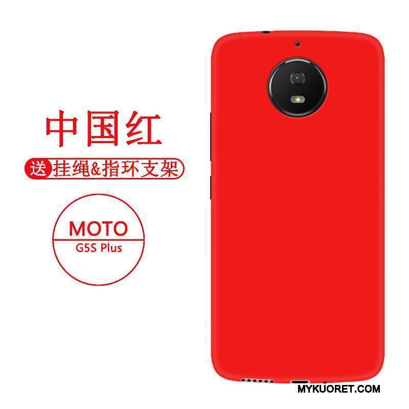 Kuori Moto G5s Plus Laukut Persoonallisuus Puhelimen Kuoret, Kotelo Moto G5s Plus Pehmeä Neste Punainen Murtumaton