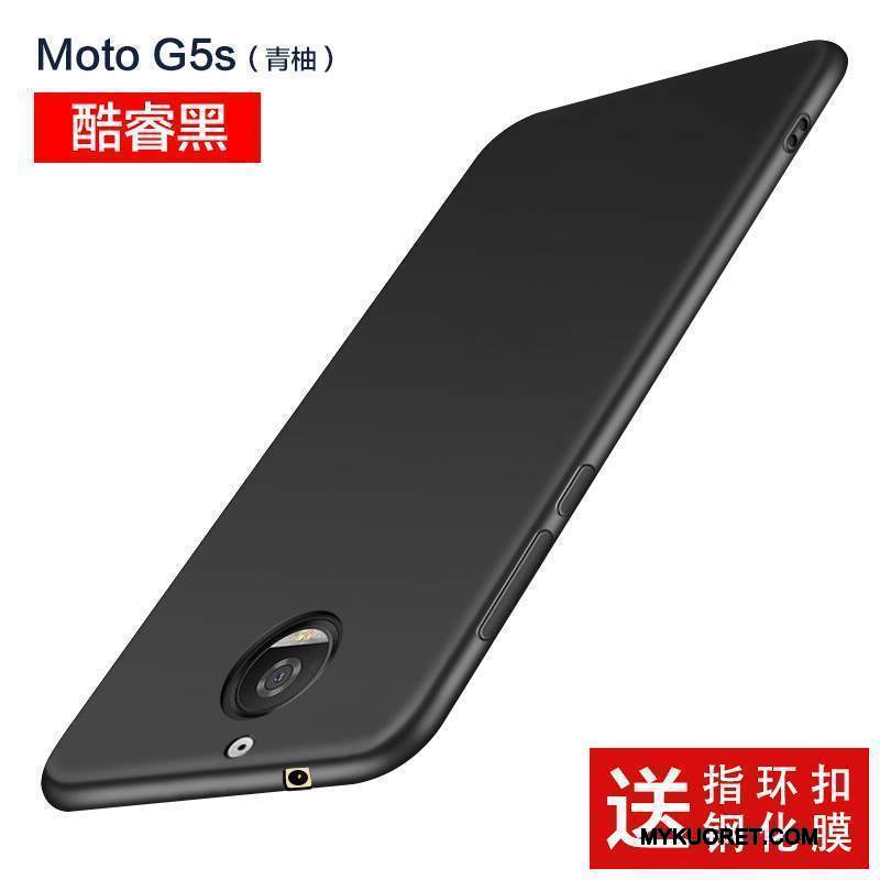Kuori Moto G5s Silikoni Ohut Pesty Suede, Kotelo Moto G5s Suojaus Murtumaton 说