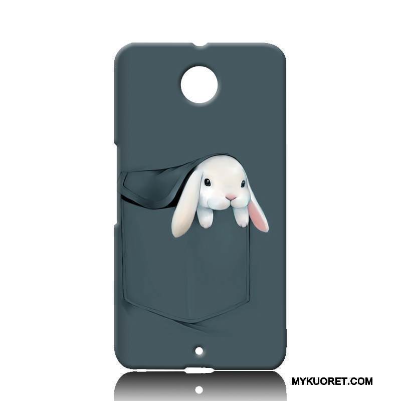 Kuori Moto Nexus 6 Sarjakuva Kova Puhelimen Kuoret, Kotelo Moto Nexus 6 Suojaus Murtumaton Valkoinen