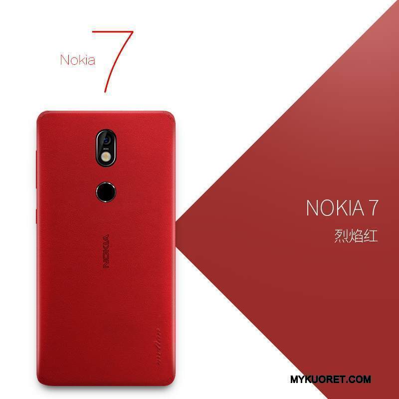 Kuori Nokia 7 Suojaus Oranssi Ohut, Kotelo Nokia 7 Luova Puhelimen Kuoret Keltainen