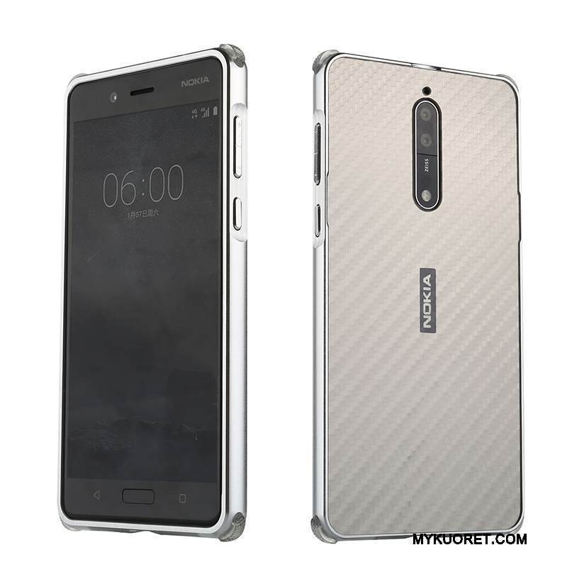 Kuori Nokia 8 Metalli Trendi Murtumaton, Kotelo Nokia 8 Laukut Takakansi Puhelimen Kuoret