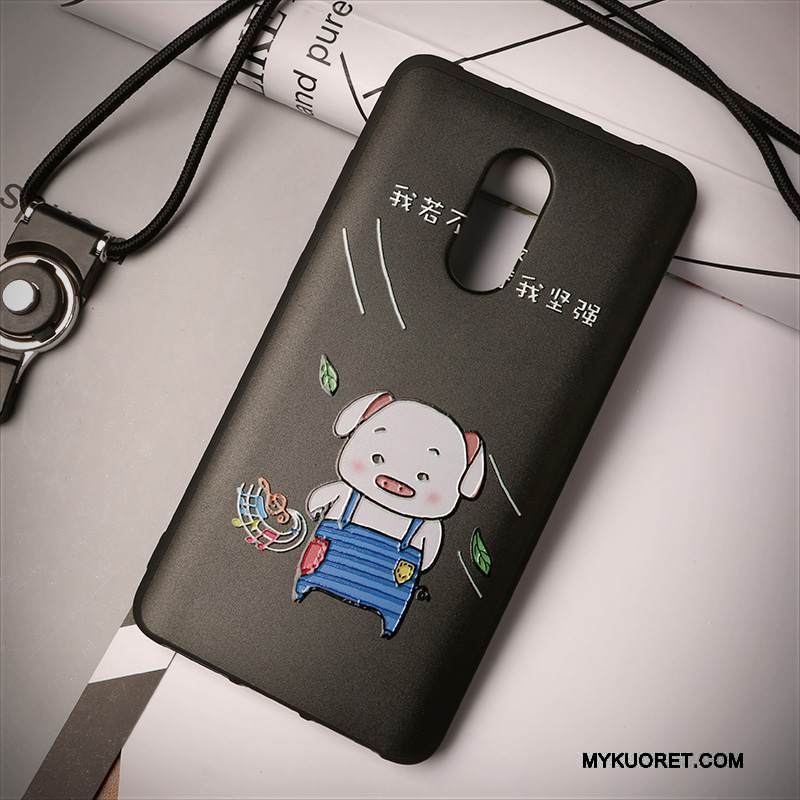Kuori Redmi Note 4x Kohokuviointi Murtumaton Pieni, Kotelo Redmi Note 4x Sarjakuva Rengas Ripustettavat Koristeet