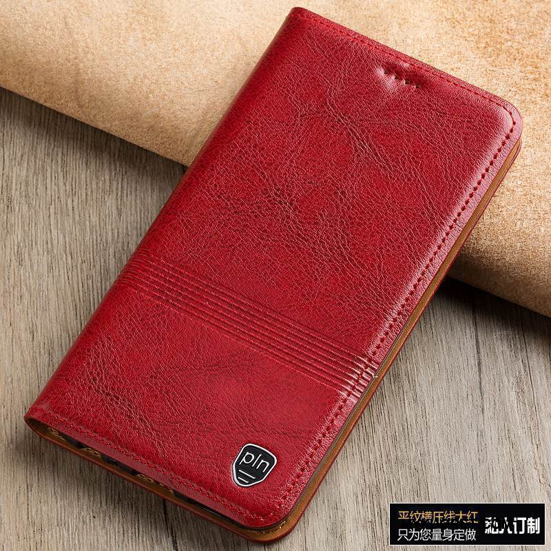 Kuori Redmi Note 5 Nahka Punainen Puhelimen Kuoret, Kotelo Redmi Note 5 Kuoret