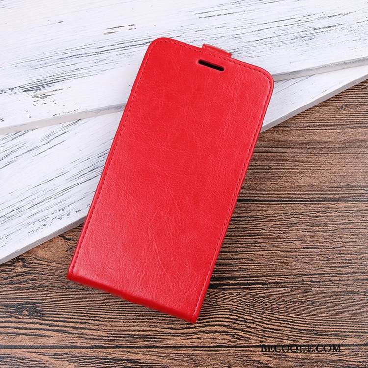 Kuori Redmi Note 6 Pro Nahka Kortti Punainen, Kotelo Redmi Note 6 Pro Kuoret Kukkakuvio Musta