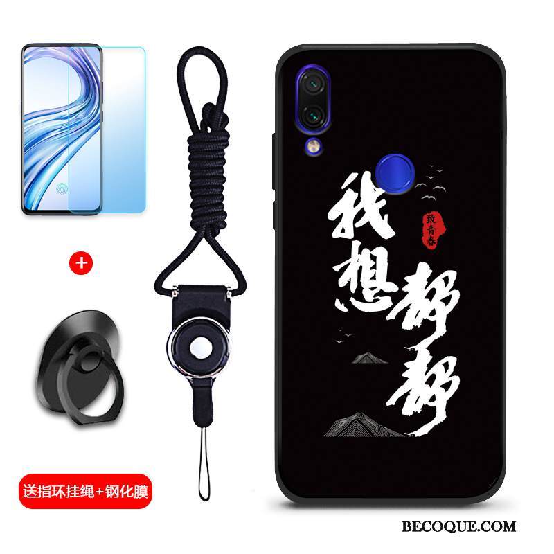 Kuori Redmi Note 7 Pehmeä Neste Punainen Murtumaton, Kotelo Redmi Note 7 Suojaus Puhelimen Kuoret Persoonallisuus