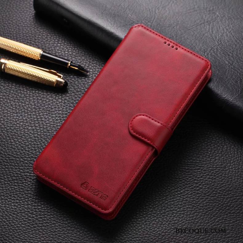 Kuori Redmi Note 8 Pro Nahka Pieni Punainen, Kotelo Redmi Note 8 Pro Suojaus Puhelimen Kuoret