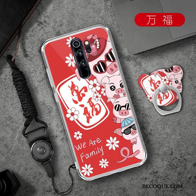 Kuori Redmi Note 8 Pro Pehmeä Neste Murtumaton Puhelimen Kuoret, Kotelo Redmi Note 8 Pro Punainen Trendi