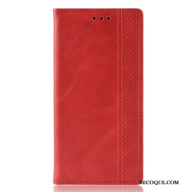 Kuori Redmi Note 9 Pro Nahka Niitti Pieni, Kotelo Redmi Note 9 Pro Suojaus Puhelimen Kuoret Punainen