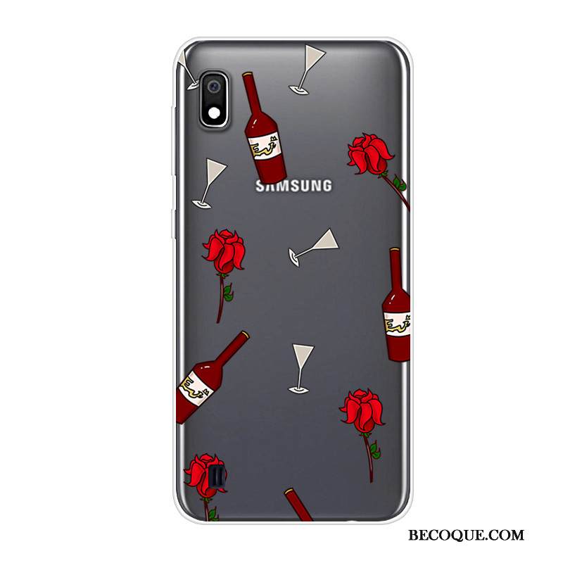 Kuori Samsung Galaxy A10 Laukut Punainen Murtumaton, Kotelo Samsung Galaxy A10 Silikoni Trendi Puhelimen Kuoret