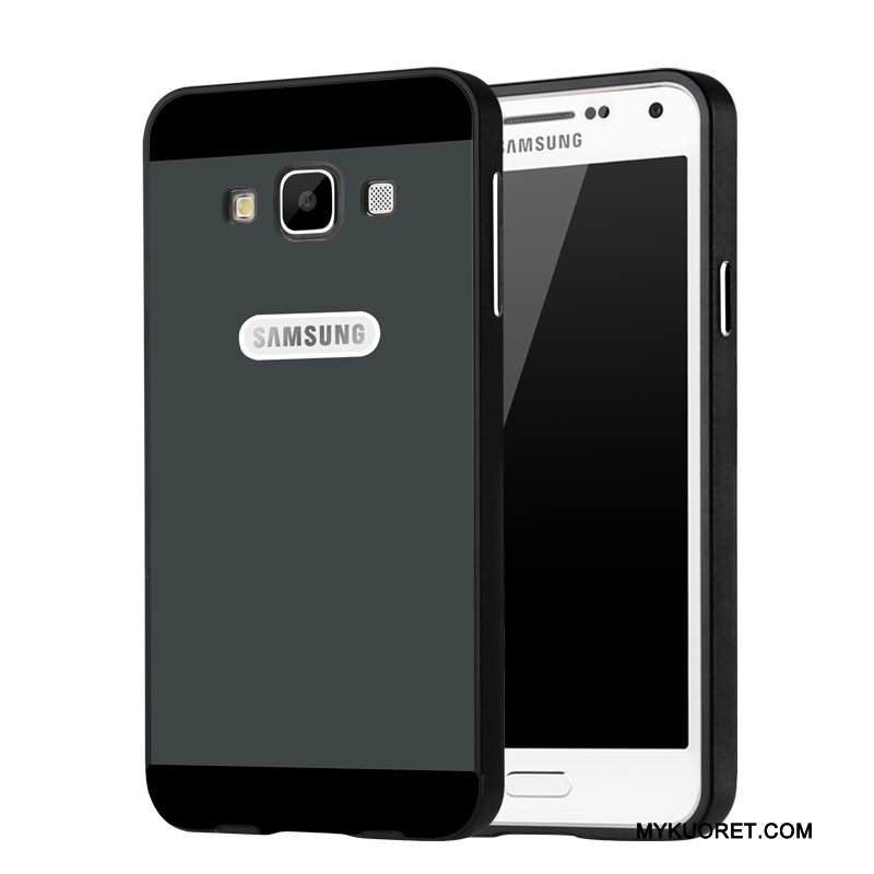 Kuori Samsung Galaxy A3 2015 Metalli Punainen Takakansi, Kotelo Samsung Galaxy A3 2015 Suojaus Kehys