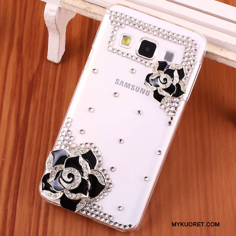 Kuori Samsung Galaxy A3 2015 Strassi Kova Murtumaton, Kotelo Samsung Galaxy A3 2015 Suojaus Puhelimen Kuoret Kulta