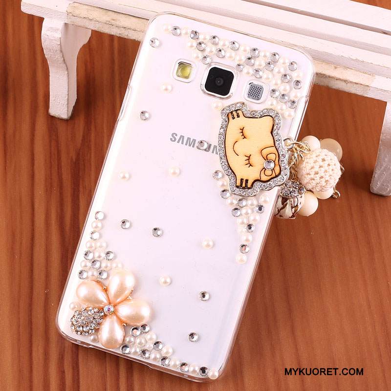 Kuori Samsung Galaxy A3 2015 Strassi Kova Murtumaton, Kotelo Samsung Galaxy A3 2015 Suojaus Puhelimen Kuoret Kulta