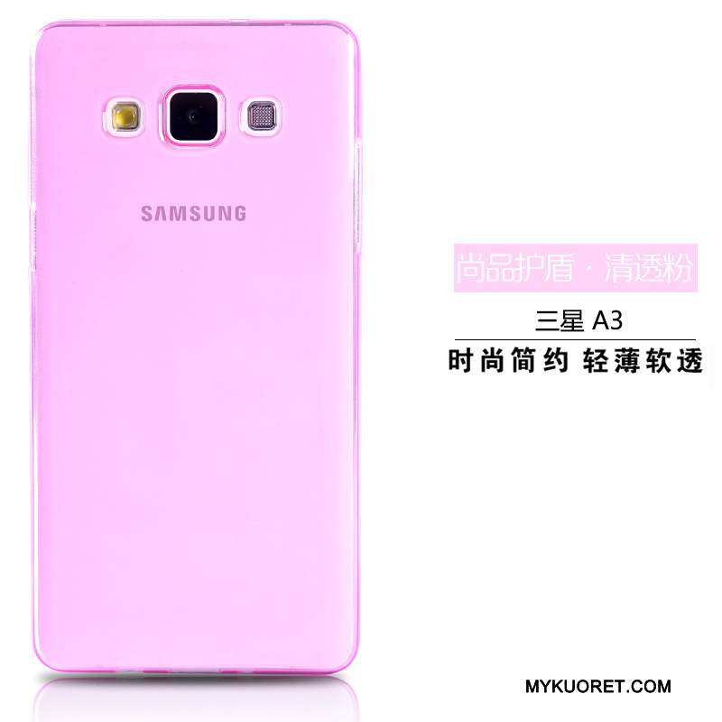 Kuori Samsung Galaxy A3 2015 Suojaus Läpinäkyvä Puhelimen Kuoret, Kotelo Samsung Galaxy A3 2015 Monivärinen