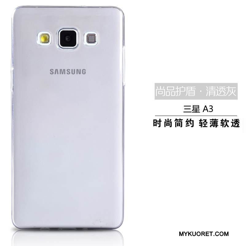 Kuori Samsung Galaxy A3 2015 Suojaus Läpinäkyvä Puhelimen Kuoret, Kotelo Samsung Galaxy A3 2015 Monivärinen