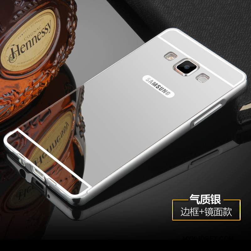 Kuori Samsung Galaxy A5 2015 Metalli Murtumaton Takakansi, Kotelo Samsung Galaxy A5 2015 Suojaus Jauhe Kehys