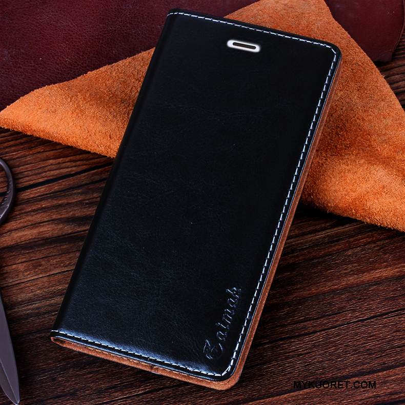 Kuori Samsung Galaxy A5 2015 Nahka Puhelimen Kuoret Sininen, Kotelo Samsung Galaxy A5 2015 Suojaus