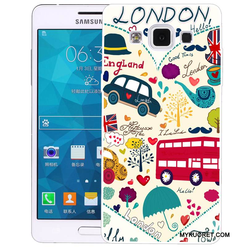 Kuori Samsung Galaxy A5 2015 Silikoni Vihreä Puhelimen Kuoret, Kotelo Samsung Galaxy A5 2015 Maalaus