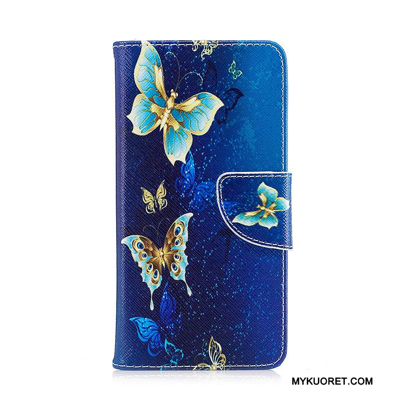 Kuori Samsung Galaxy A5 2016 Kuoret Sininen Puhelimen Kuoret, Kotelo Samsung Galaxy A5 2016 Nahka