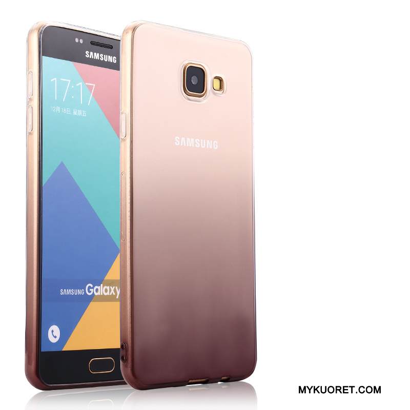 Kuori Samsung Galaxy A5 2016 Silikoni Murtumaton Puhelimen Kuoret, Kotelo Samsung Galaxy A5 2016 Pehmeä Neste Läpinäkyvä Jauhe