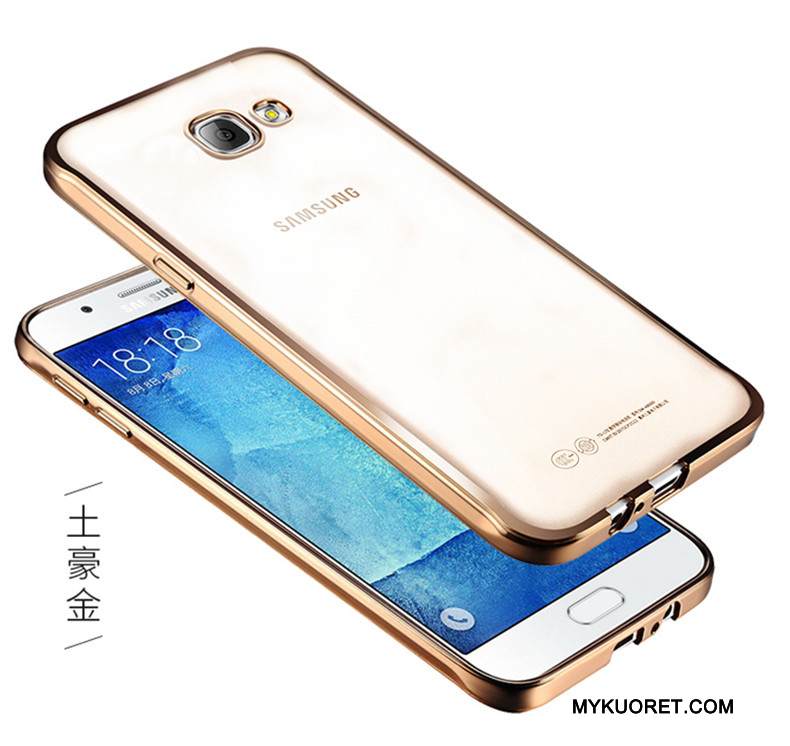 Kuori Samsung Galaxy A5 2016 Silikoni Puhelimen Kuoret Murtumaton, Kotelo Samsung Galaxy A5 2016 Pehmeä Neste Trendi Kulta