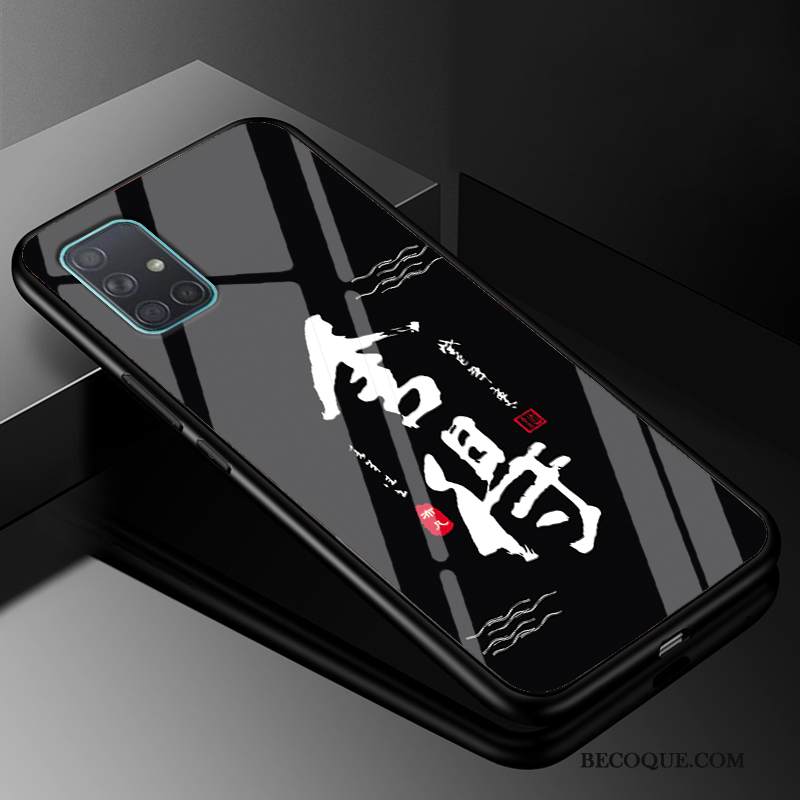Kuori Samsung Galaxy A51 Laukut Murtumaton Musta, Kotelo Samsung Galaxy A51 Silikoni Puhelimen Kuoret Persoonallisuus