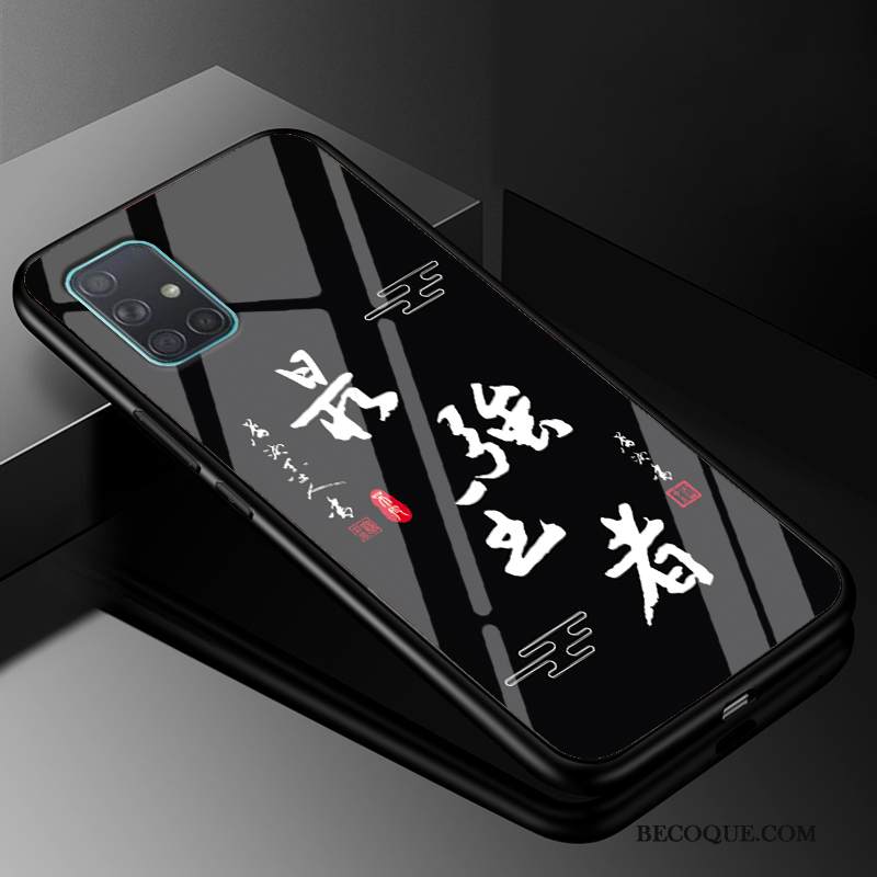 Kuori Samsung Galaxy A51 Laukut Murtumaton Musta, Kotelo Samsung Galaxy A51 Silikoni Puhelimen Kuoret Persoonallisuus