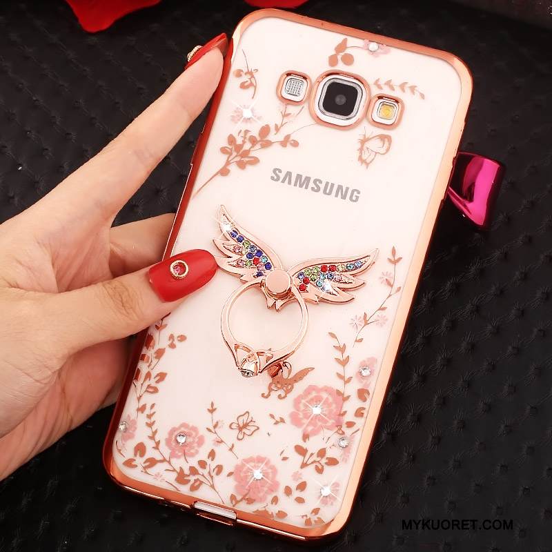 Kuori Samsung Galaxy A7 2015 Pehmeä Neste Puhelimen Kuoret Murtumaton, Kotelo Samsung Galaxy A7 2015 Silikoni Kulta