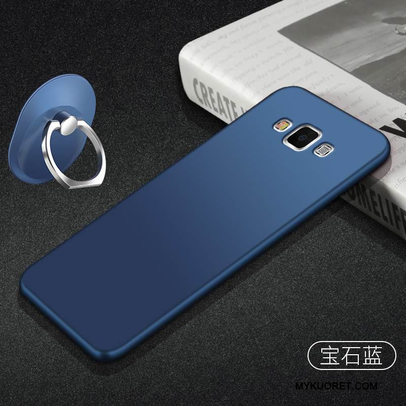 Kuori Samsung Galaxy A7 2015 Suojaus Pesty Suede Yksinkertainen, Kotelo Samsung Galaxy A7 2015 Laukut Punainen Puhelimen Kuoret