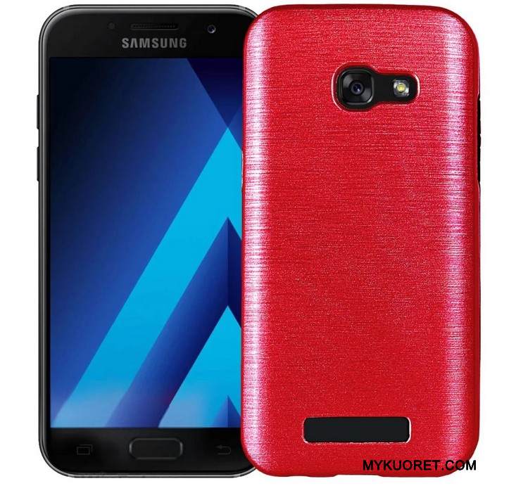 Kuori Samsung Galaxy A7 2017 Pehmeä Neste Punainen Puhelimen Kuoret, Kotelo Samsung Galaxy A7 2017 Laukut Murtumaton