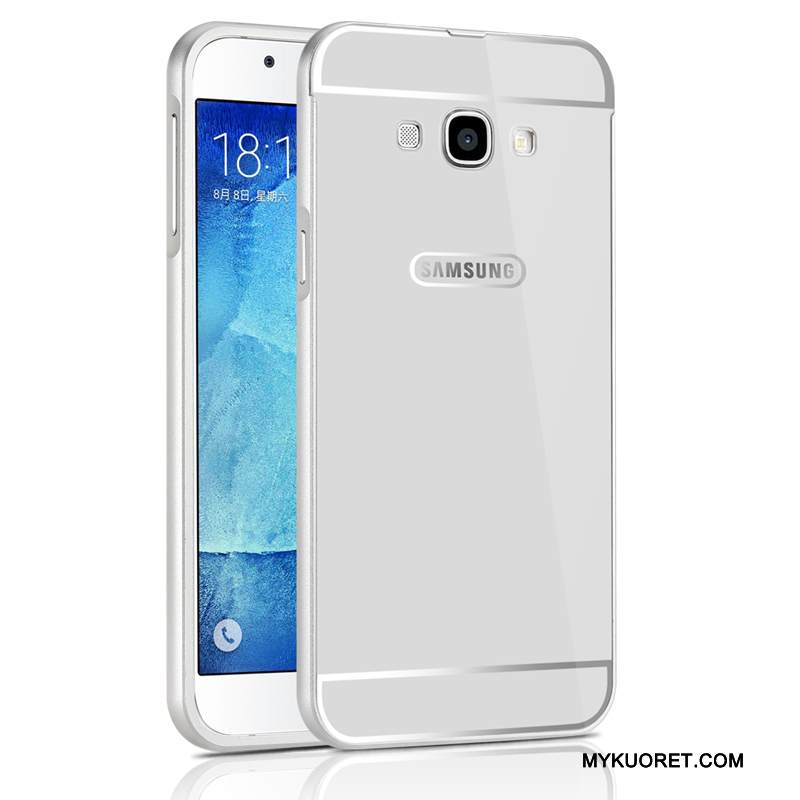 Kuori Samsung Galaxy A8 Laukut Kulta Kehys, Kotelo Samsung Galaxy A8 Suojaus Puhelimen Kuoret Murtumaton