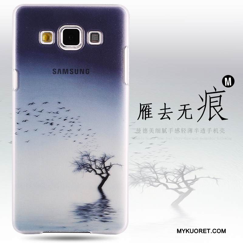 Kuori Samsung Galaxy A8 Maalaus Kova Puhelimen Kuoret, Kotelo Samsung Galaxy A8 Suojaus Murtumaton Pesty Suede