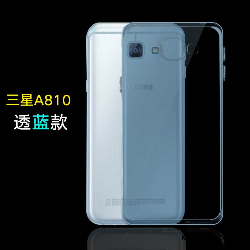 Kuori Samsung Galaxy A8 Silikoni Puhelimen Kuoret Violetti, Kotelo Samsung Galaxy A8 Pehmeä Neste Yksinkertainen Trendi