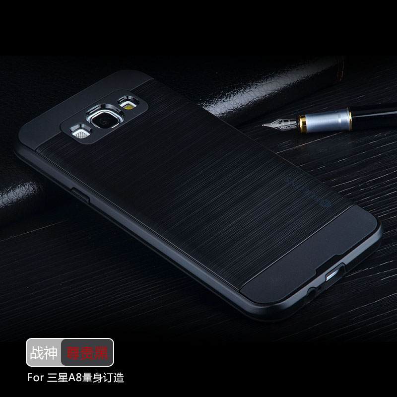 Kuori Samsung Galaxy A8 Silikoni Trendi Puhelimen Kuoret, Kotelo Samsung Galaxy A8 Luova Murtumaton Musta