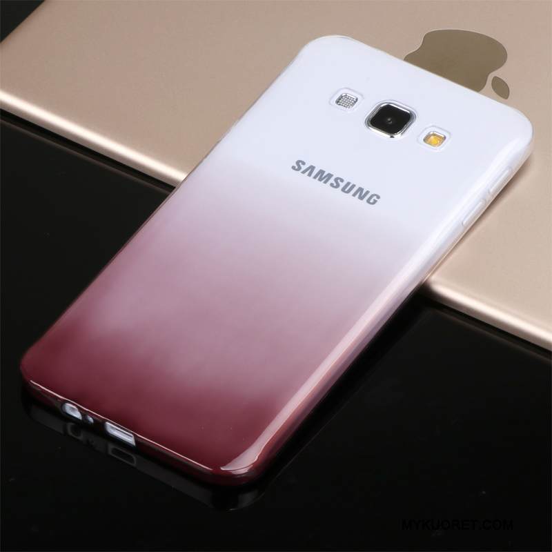 Kuori Samsung Galaxy A8 Silikoni Ultra Puhelimen Kuoret, Kotelo Samsung Galaxy A8 Pehmeä Neste Keltainen Ohut