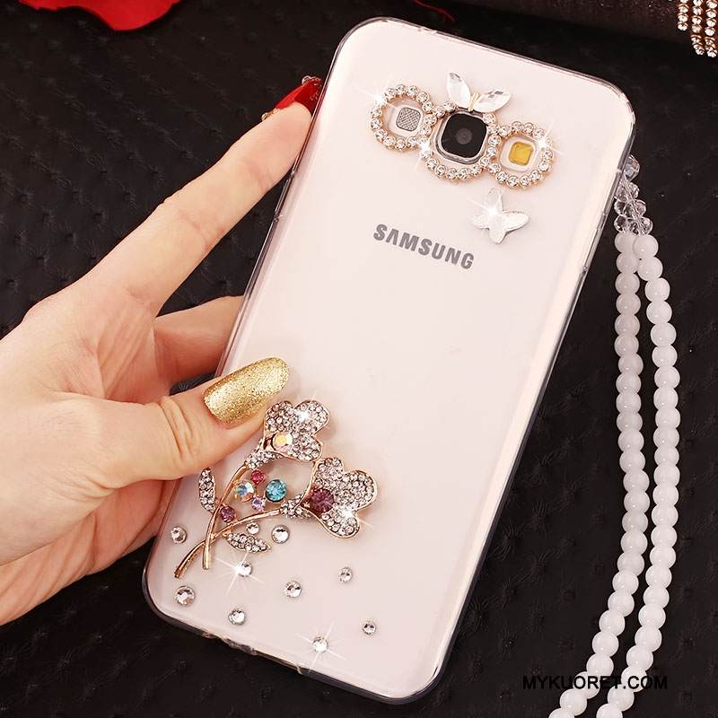 Kuori Samsung Galaxy A8 Suojaus Trendi Kulta, Kotelo Samsung Galaxy A8 Puhelimen Kuoret Ripustettavat Koristeet