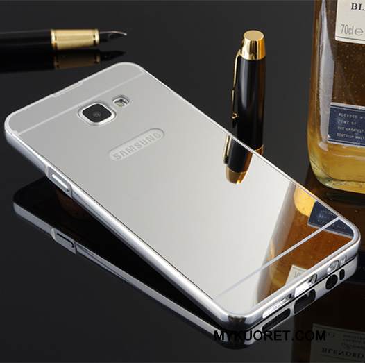 Kuori Samsung Galaxy A9 Metalli Puhelimen Kuoret Kehys, Kotelo Samsung Galaxy A9 Suojaus Kulta