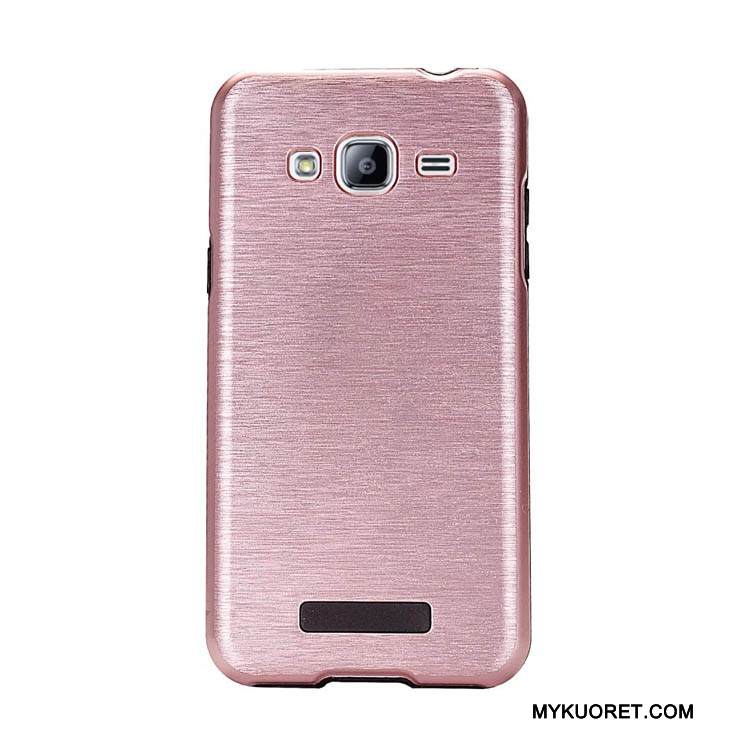 Kuori Samsung Galaxy J3 2015 Luova Violetti Uusi, Kotelo Samsung Galaxy J3 2015 Suojaus Johdin Puhelimen Kuoret