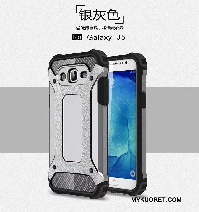 Kuori Samsung Galaxy J5 2015 Laukut Murtumaton Panssari, Kotelo Samsung Galaxy J5 2015 Suojaus Puhelimen Kuoret 说