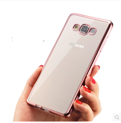 Kuori Samsung Galaxy J5 2015 Pehmeä Neste Ohut Puhelimen Kuoret, Kotelo Samsung Galaxy J5 2015 Laukut Kulta Läpinäkyvä