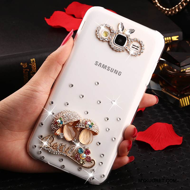 Kuori Samsung Galaxy J7 2015 Strassi Trendi Läpinäkyvä, Kotelo Samsung Galaxy J7 2015 Suojaus Puhelimen Kuoret Murtumaton
