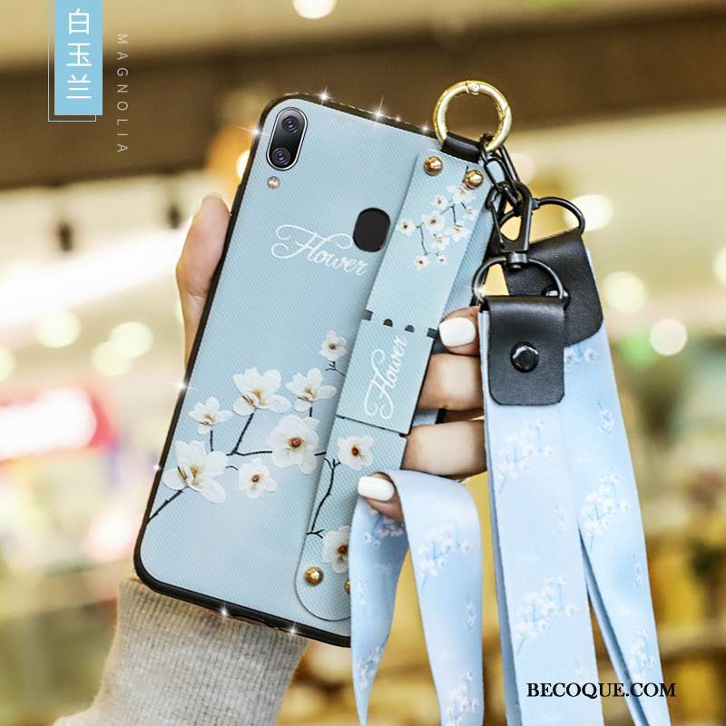 Kuori Samsung Galaxy M20 Laukut Persoonallisuus Sininen, Kotelo Samsung Galaxy M20 Maalaus Puhelimen Kuoret
