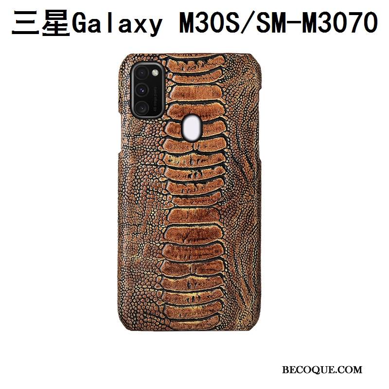 Kuori Samsung Galaxy M30s Ylellisyys Sininen Puhelimen Kuoret, Kotelo Samsung Galaxy M30s Suojaus Takakansi Muokata