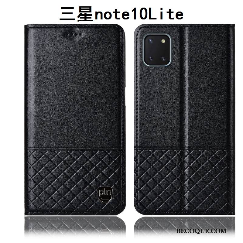 Kuori Samsung Galaxy Note 10 Lite Suojaus Murtumaton Puhelimen Kuoret, Kotelo Samsung Galaxy Note 10 Lite Laukut Musta