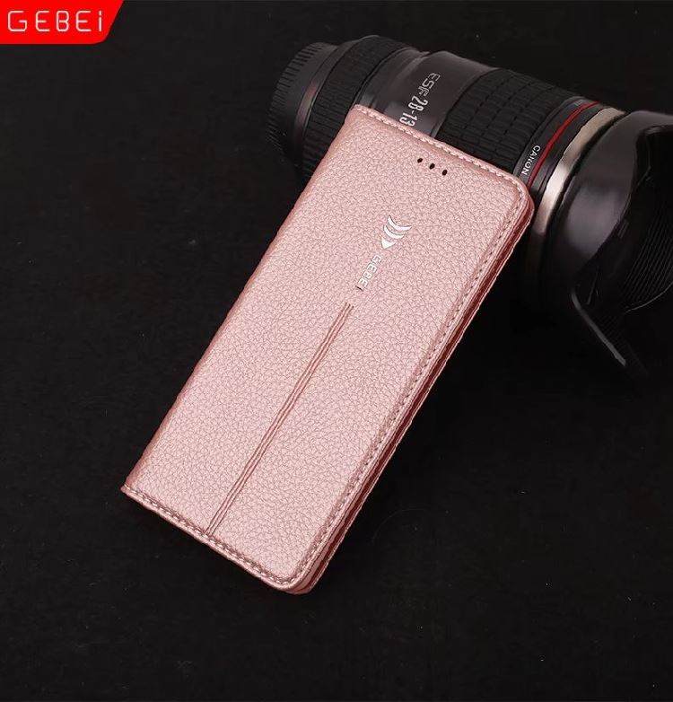 Kuori Samsung Galaxy Note 10+ Nahka Puhelimen Kuoret Kulta, Kotelo Samsung Galaxy Note 10+ Laukut Pinkki Murtumaton